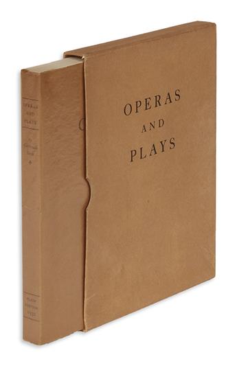 STEIN, GERTRUDE. Operas and Plays.